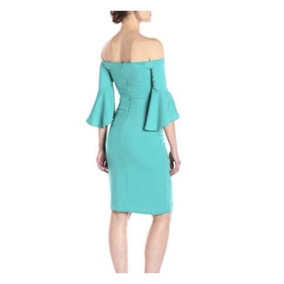 NWT Laundry By Shelli Segal Green Cocktail dress Sz 0 - Picture 2 of 4